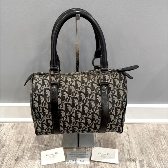 Dior Boston Bag, Trotter Print - Picture 1 of 13